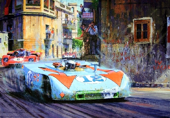 1970 Jo Siffert su Porsche 908 precede Vaccarella su Ferrari 512 S - Nicholas Watts